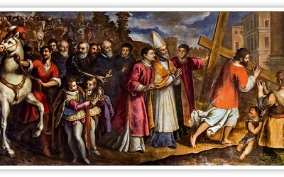 Jacopo Negretti 
znany jako Palma młodszy
Cesarz Herakliusz wnosi Święty Krzyż do Jerozolimy 
olej na płótnie, ok. 1620
kościół Santa Maria Assunta, Wenecja