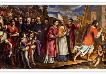 Jacopo Negretti 
znany jako Palma młodszy
Cesarz Herakliusz wnosi Święty Krzyż do Jerozolimy 
olej na płótnie, ok. 1620
kościół Santa Maria Assunta, Wenecja