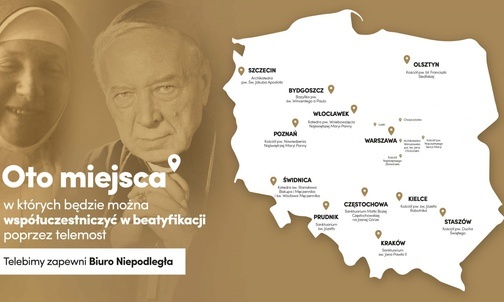 "Mała beatyfikacja". Gdzie w Polsce staną telebimy? 