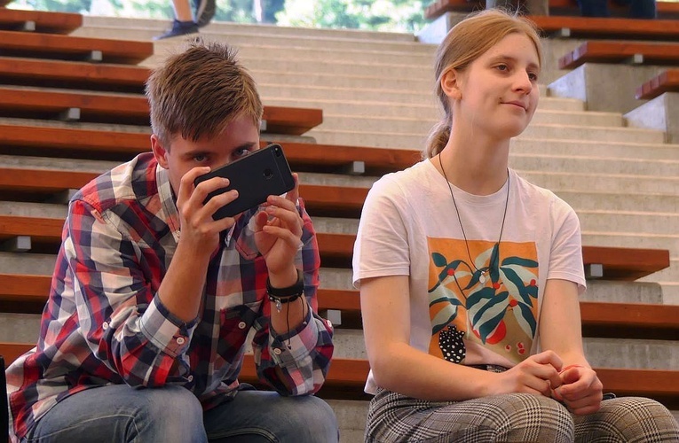 Młodzi w amfiteatrze pod Grojcem w Żywcu - 2021