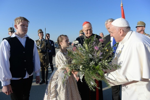 Podczas powitania na Węgrzech