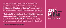 Inicjatywa "Zranieni w Kościele": Ruszył program wsparcia kryzysowego dla dotkniętych przemocą w Kościele