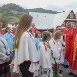 Ochotnica Dolna. Poświęcenie placu pod budowę nowego kościoła