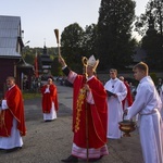 Ochotnica Dolna. Poświęcenie placu pod budowę nowego kościoła