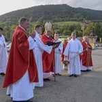 Ochotnica Dolna. Poświęcenie placu pod budowę nowego kościoła