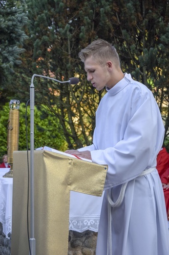 Ochotnica Dolna. Poświęcenie placu pod budowę nowego kościoła
