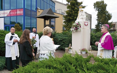 	Jubileuszowej modlitwie przewodniczył  bp Zbigniew Zieliński.