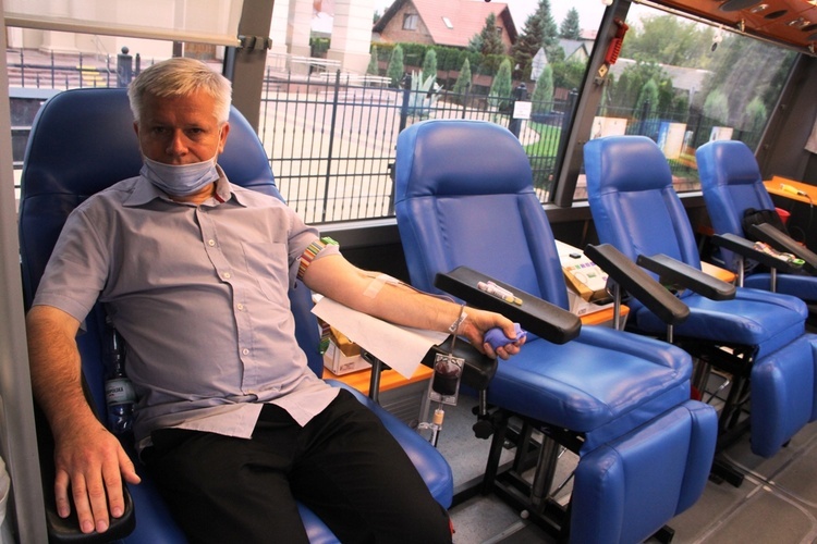 Drugi raz w tym roku krew oddał Wojciech Lucima.