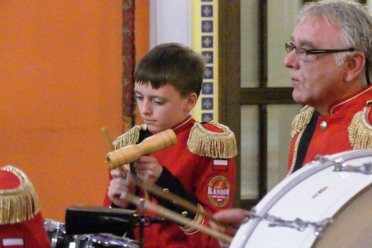 Koncert Papieski orkiestry dętej z Kaniowa w bielskiej Straconce