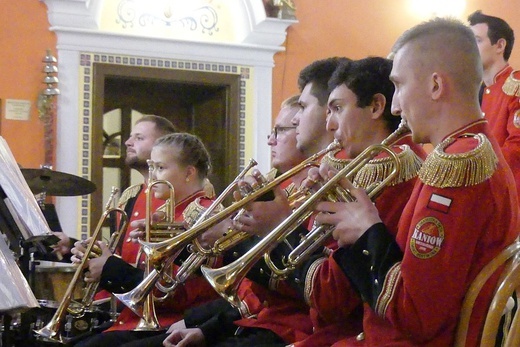 Koncert Papieski orkiestry dętej z Kaniowa w bielskiej Straconce