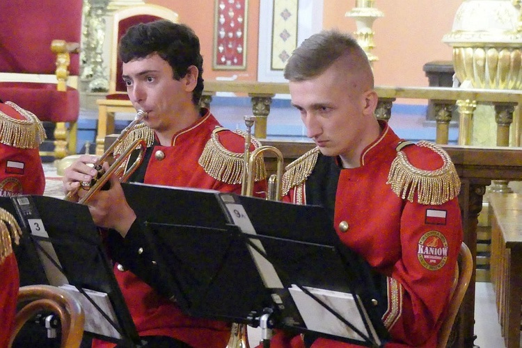 Koncert Papieski orkiestry dętej z Kaniowa w bielskiej Straconce