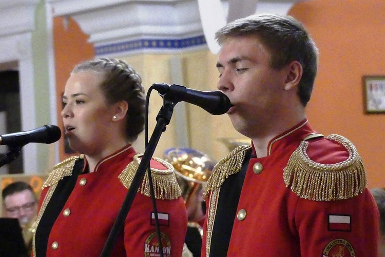 Koncert Papieski orkiestry dętej z Kaniowa w bielskiej Straconce