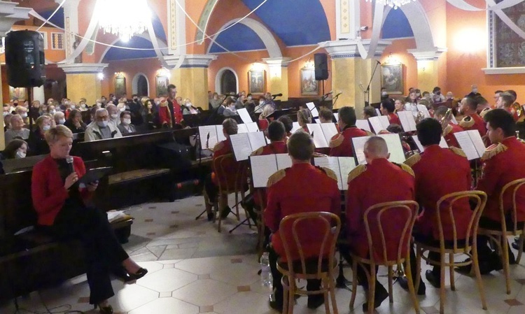 Koncert Papieski orkiestry dętej z Kaniowa w bielskiej Straconce