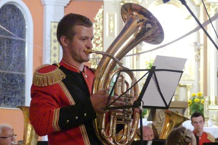 Koncert Papieski orkiestry dętej z Kaniowa w bielskiej Straconce