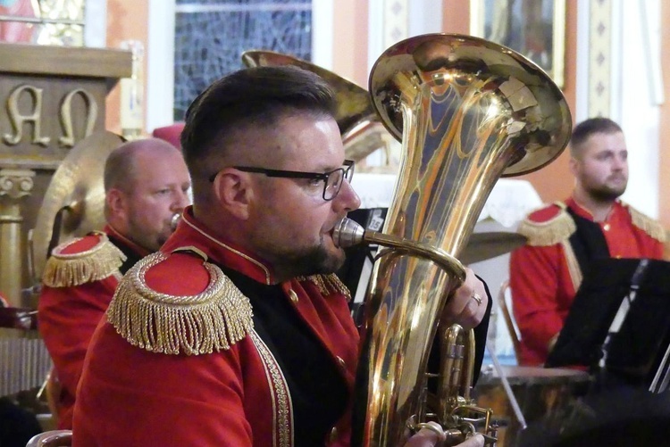 Koncert Papieski orkiestry dętej z Kaniowa w bielskiej Straconce