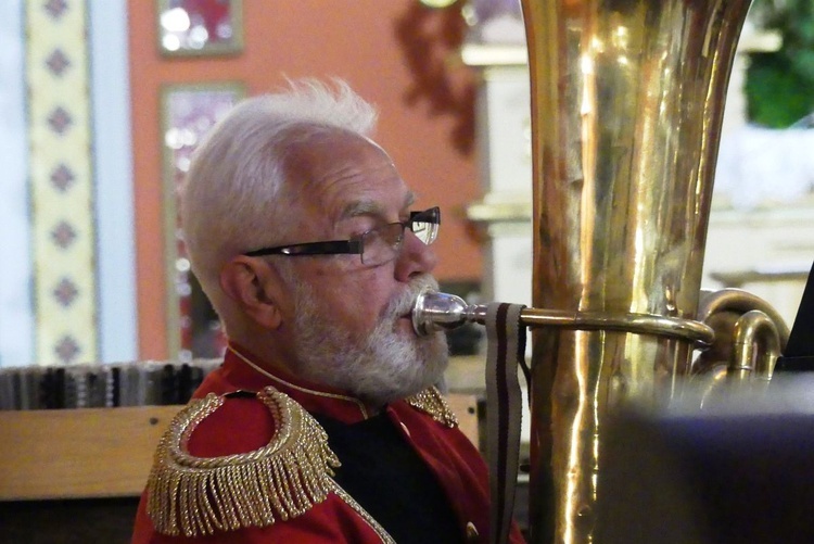 Koncert Papieski orkiestry dętej z Kaniowa w bielskiej Straconce