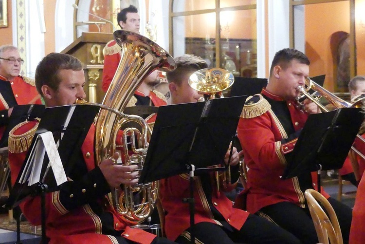 Koncert Papieski orkiestry dętej z Kaniowa w bielskiej Straconce