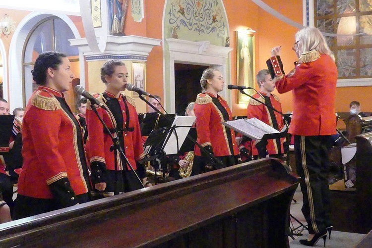 Koncert Papieski orkiestry dętej z Kaniowa w bielskiej Straconce