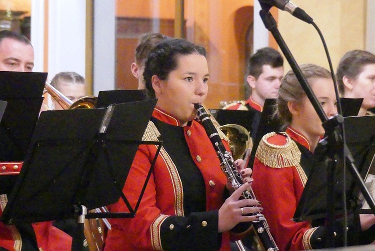 Koncert Papieski orkiestry dętej z Kaniowa w bielskiej Straconce