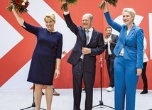 Franziska Giffey, Olaf Scholz i Manuela Schwesig – zwycięscy działacze SPD.