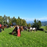 Banderia Konna Iskra Dolina Dunajca  na Mszy pod Kicarzem