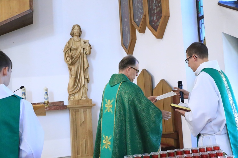 Poświęcenie figury św. Józefa w Łososinie Dolnej