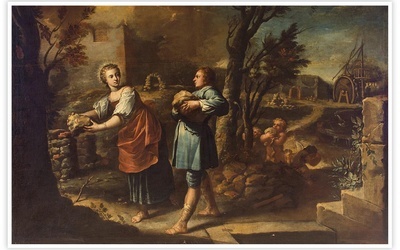 Juan García de Miranda
Święta Teresa i jej brat Rodrigo, próbujący zbudować pustelnię
olej na płótnie, 1735
Muzeum Prado, Madryt