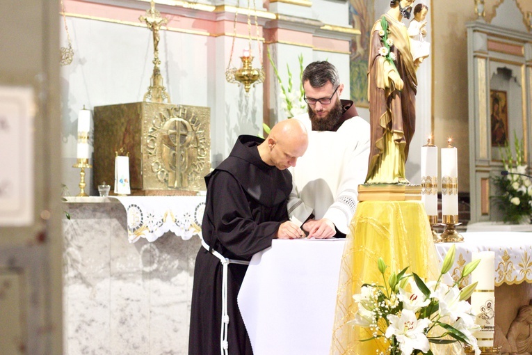 Śluby wieczyste br. Hiacynta