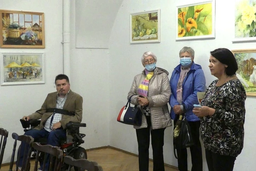 "Ustami malowane" - wystawa prac Jana Sporka z Glinki w Bielsku-Białej