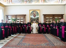 	Audiencja była zwieńczeniem tygodniowego pobytu polskich biskupów w Watykanie.