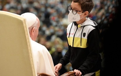 10-latek dostał brawa podczas papieskiej audiencji