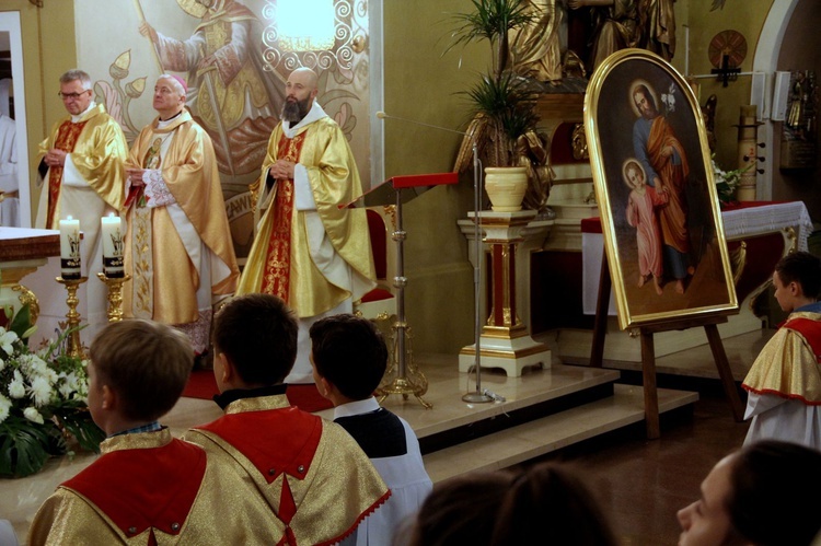 Ołpiny. Poświęcenie obrazu i zawierzenie św. Józefowi