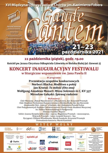W Bielsku-Białej i okolicy trwa festiwal chórów Gaude Cantem