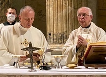 Celebra z czwartej z bazylik większych Wiecznego Miasta. Od lewej: bp Marek Solarczyk i abp Wacław Depo.