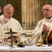 Celebra z czwartej z bazylik większych Wiecznego Miasta. Od lewej: bp Marek Solarczyk i abp Wacław Depo.