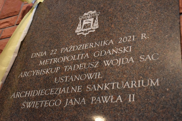 Uroczystość ustanowienia sanktuarium św. Jana Pawła II