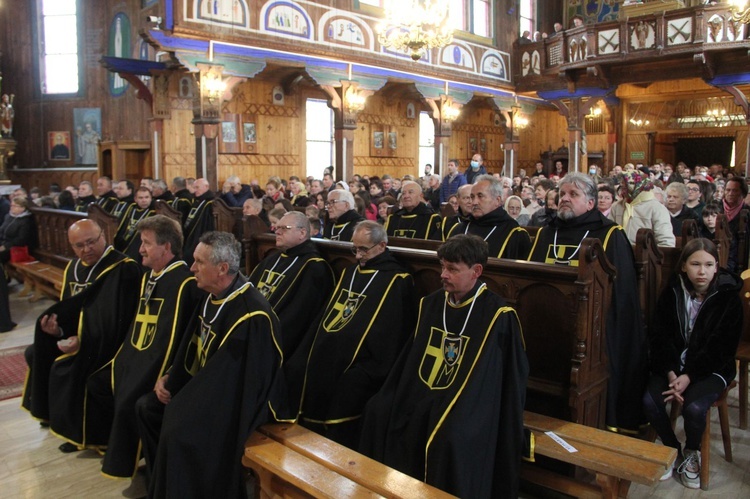 Jurków k. Limanowej. Nowa chorągiew Zakonu Rycerzy św. Jana Pawła II