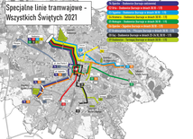 Wszystkich Świętych we Wrocławiu - ruch wokół cmentarzy