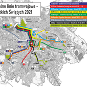 Wszystkich Świętych we Wrocławiu - ruch wokół cmentarzy