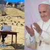 Franciszek spotkał się z uczennicą, która uczestniczyła w zdalnych lekcjach na pastwisku