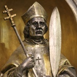 Płock-katedra. Św. Wojciech, biskup i męczennik (detal z ołtarza głównego)