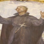 Rypin-fara. Św. Andrzej Bobla, kapłan i męczennik (fragment polichromii)
