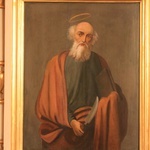 Płonne k. Golubia-Dobrzynia. Feretron procesyjny z obrazem św. Bartłomieja Apostoła
