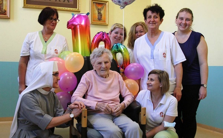 100 lat pani Elżbiety Simko w Centrum Medycznym Sióstr Elżbietanek w Cieszynie