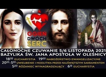 Ogień Dwóch Serc - transmisja całonocnego czuwania 05/06.11.2021 r.