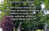 Lublinieckie fotocytaty z myślami Edyty Stein