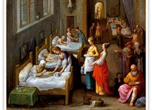 Adam ElsheimerŚw. Elżbieta Węgierska odwiedzająca chorych olej na blasze, ok. 1598Wellcome Collection, Londyn