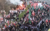 Marsz Niepodległości zakończył się na błoniach Stadionu Narodowego