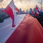 Marsz Niepodległości zakończył się na błoniach Stadionu Narodowego