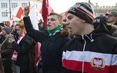 Marsz Niepodległości zakończył się na błoniach Stadionu Narodowego